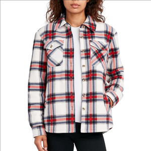 Sage Collective Long Sleeve Sherpa Flannel Button Down Shirt Size L